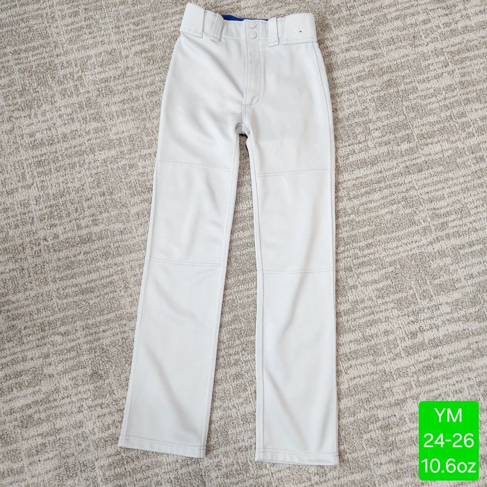 Mizuno Youth Baseball Pants Light Grey Size YM 24-26